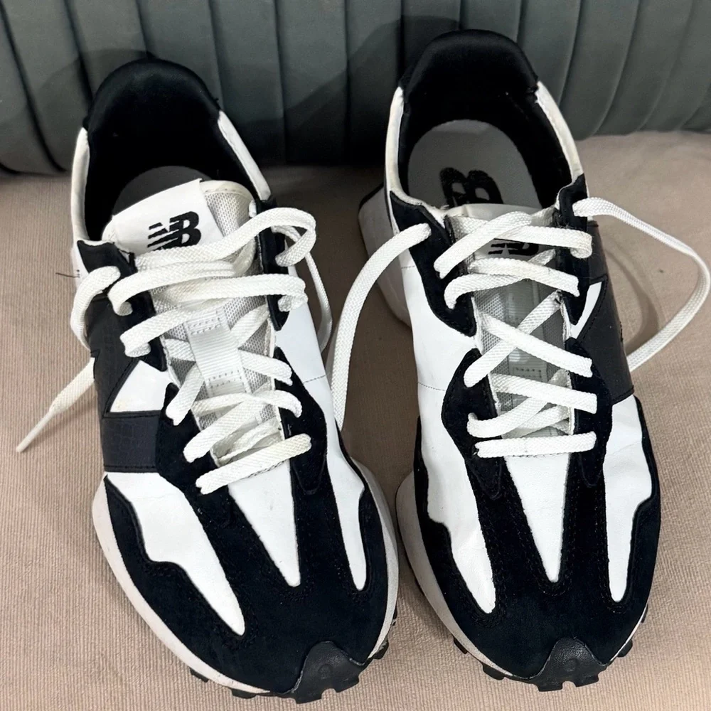 New Balance Black and White Athletic Shoes. RARE - Picture 1 of 5